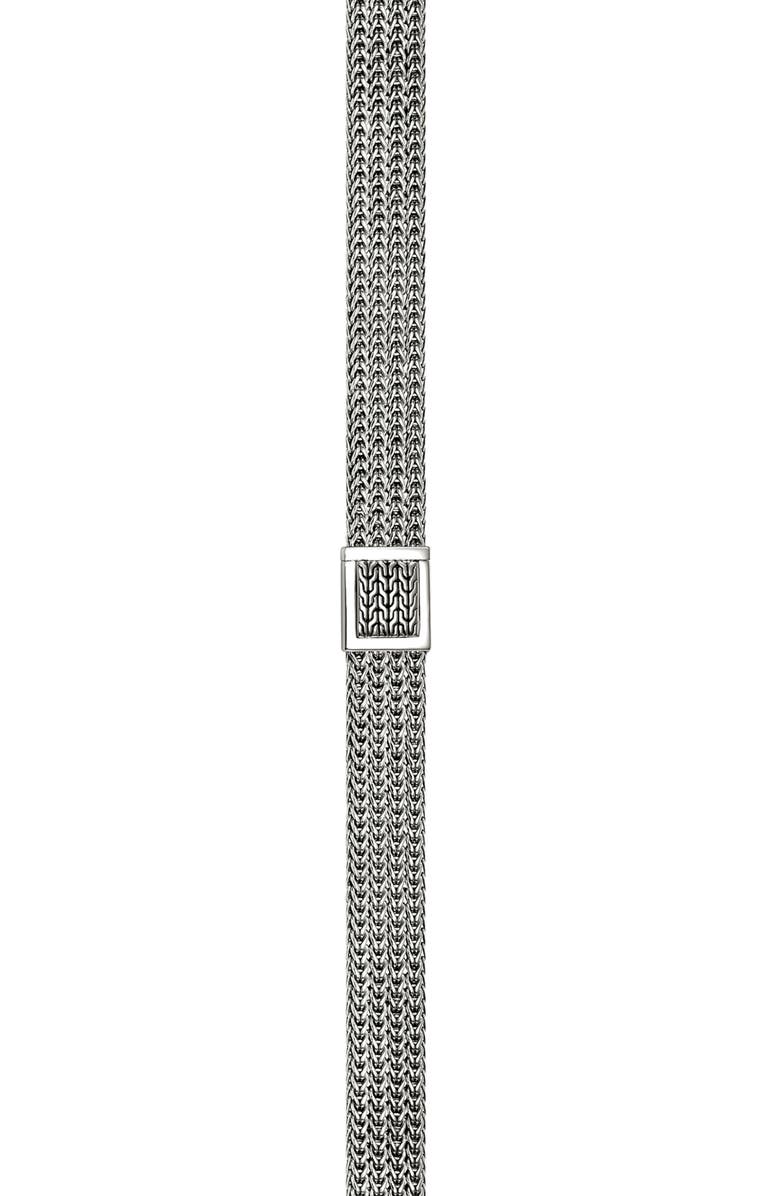 John Hardy Icon Link Pavé Diamond Necklace, Alternate, color, Silver