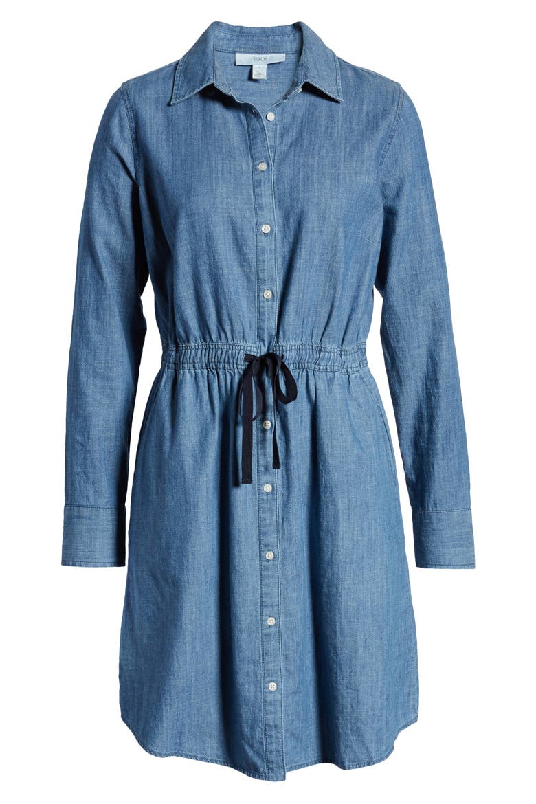 Long Sleeve Chambray Shirtdress, Alternate, color, CHAMBRAY