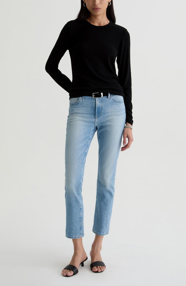 AG Mari Mid Rise Ankle Slim Straight Leg Jeans, Alternate, color, Cruiser