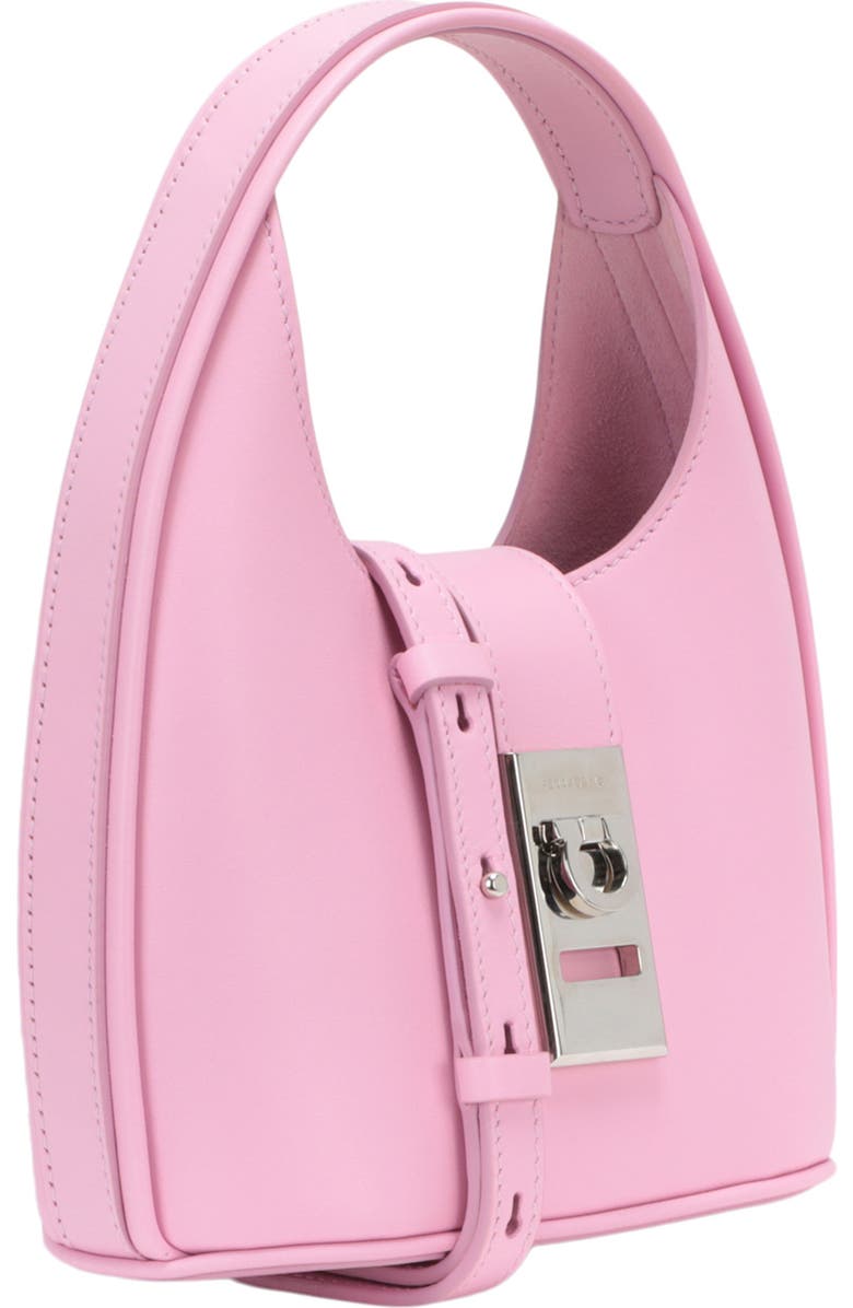 FERRAGAMO Gancio Leather Shoulder Bag, Alternate, color,