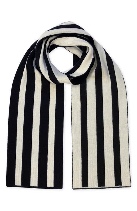 Stripe Wool & Cashmere Scarf