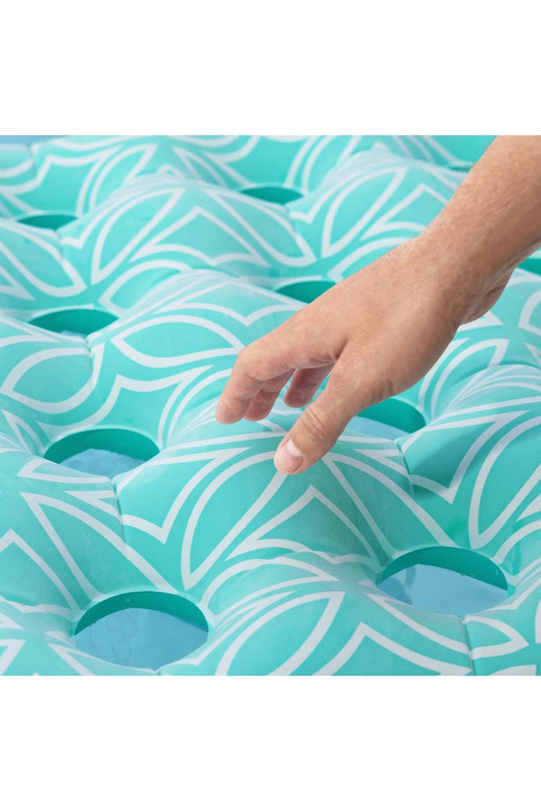 Comfort Plush Inflatable Floating Pool Mat, Alternate, color, Blue
