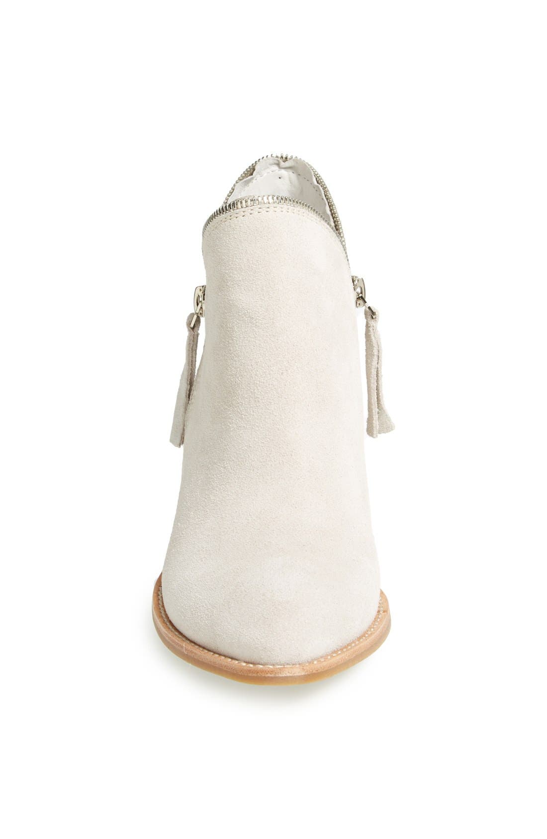 'Crockett' Bootie, Alternate, color, WHITE DISTRESSED SUEDE