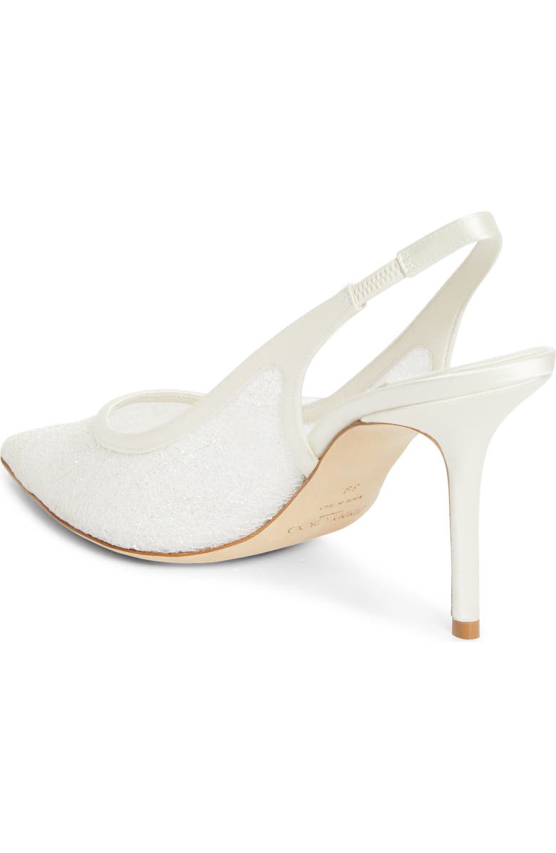 Jimmy Choo Love Pointed Toe Slingback Pump, Alternate, color, Ivory