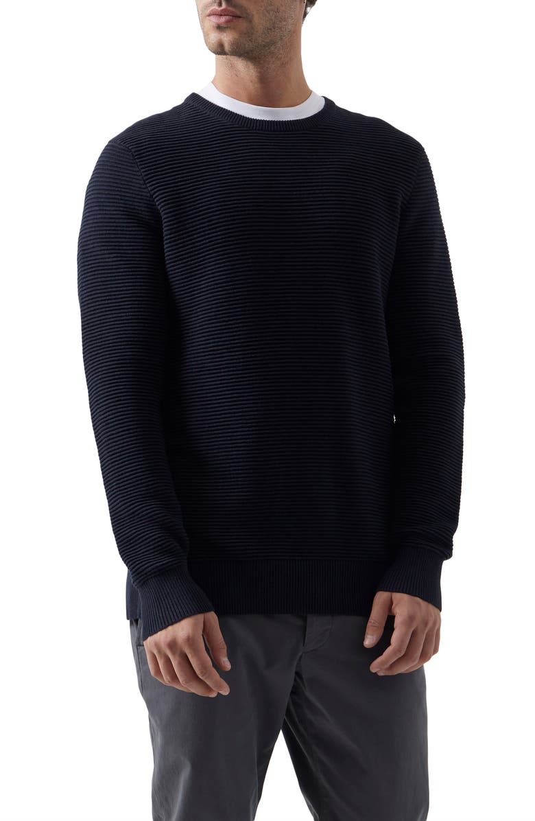 French Connection Ottoman Cotton Crewneck Sweater, Main, color,