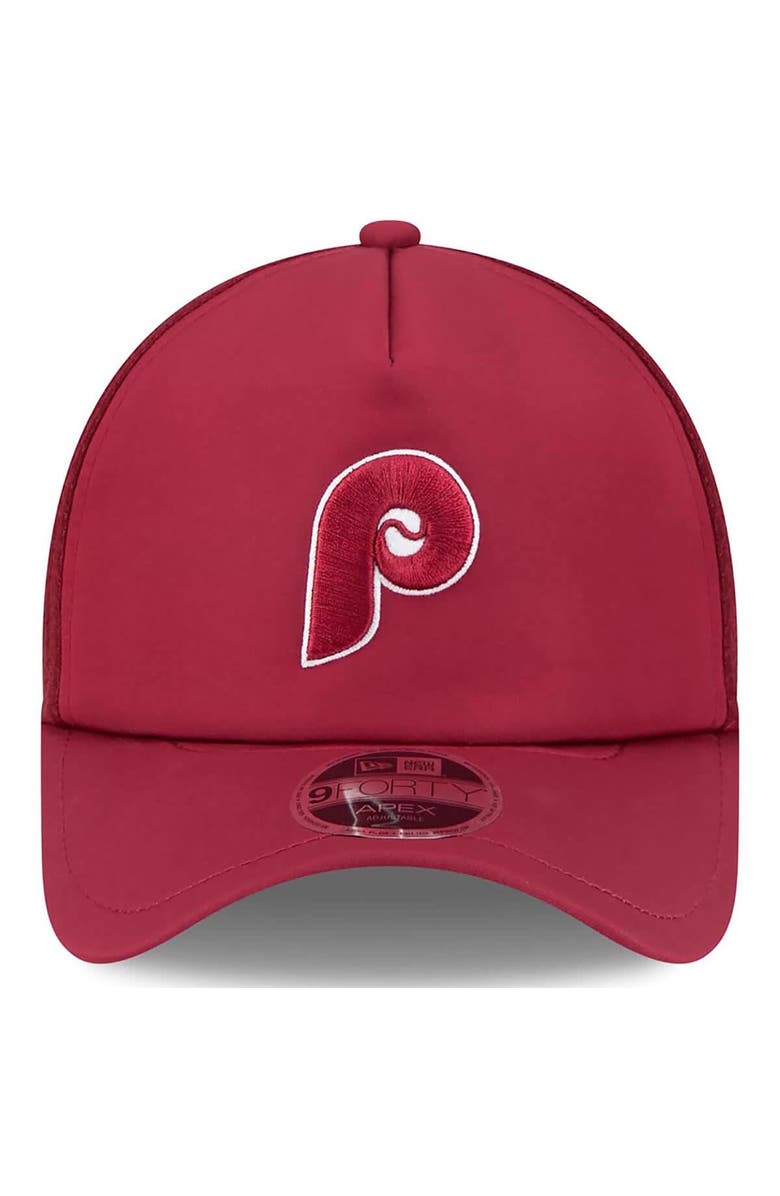 New Era Men's New Era Maroon Philadelphia Phillies 2026 Batting Practice Alternate Apex 9FORTY Adjustable Hat, Alternate, color, Maroon