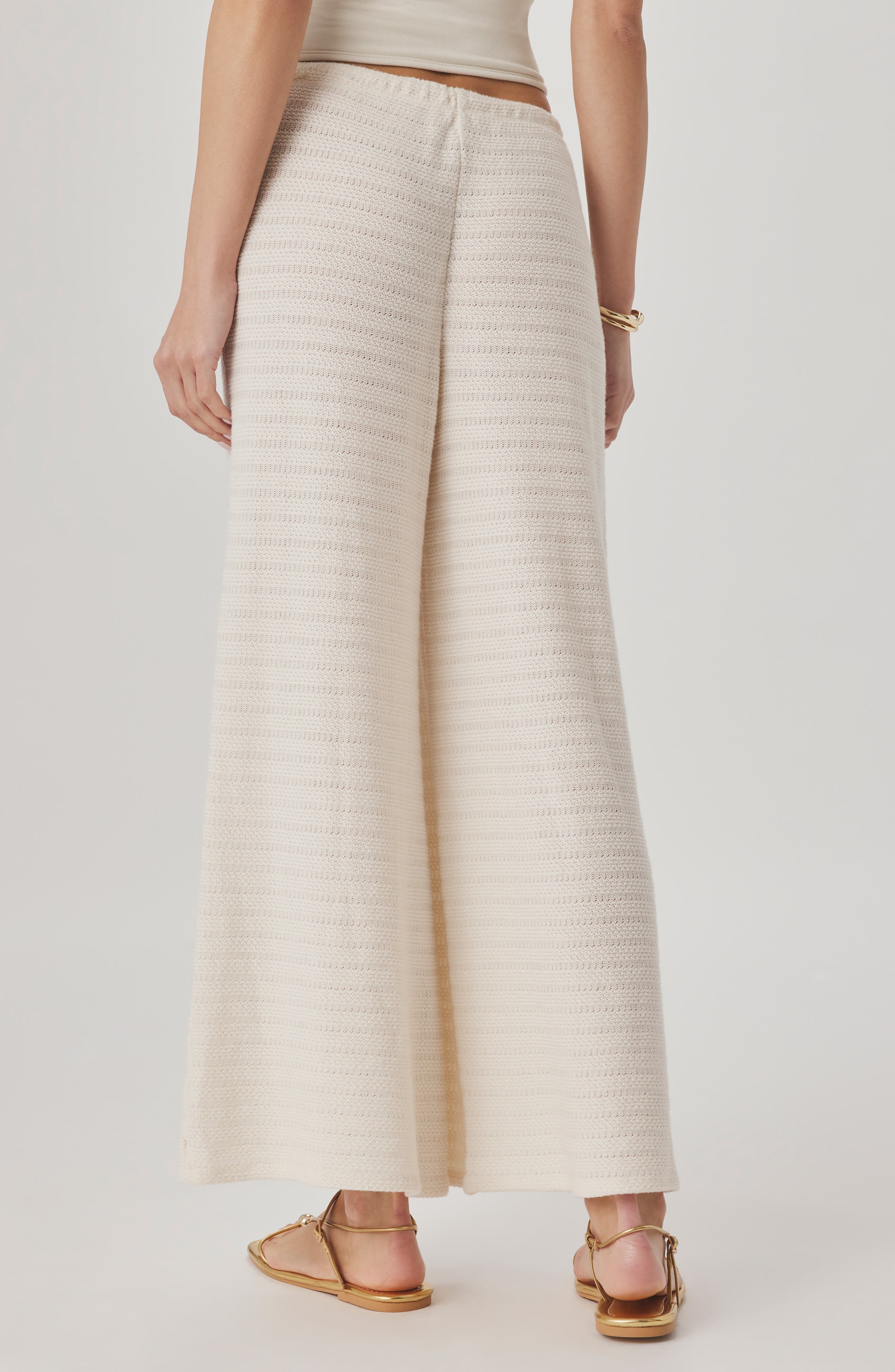 Marisol Mixed Stitch Wide Leg Pants - image 4