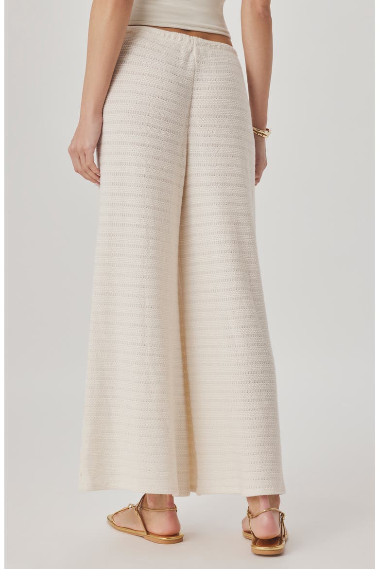Marisol Mixed Stitch Wide Leg Pants, Alternate, color, SHELL PINK