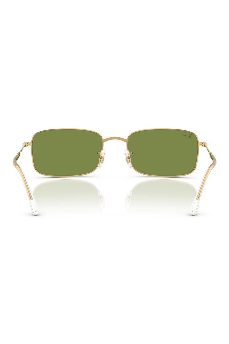56mm Rectangular Sunglasses, Alternate, color, ARISTA / GREEN