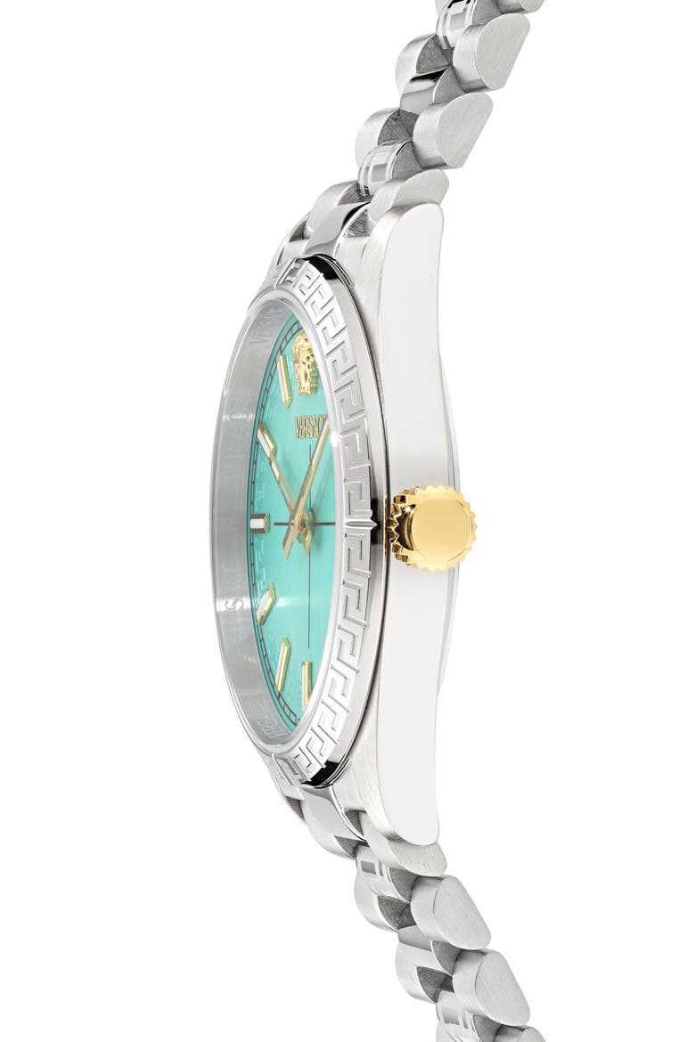 Greca Millenyium Bracelet Watch, 32mm, Alternate, color, STAINLESS STEEL