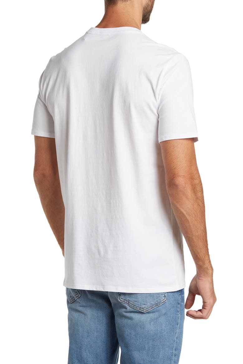 Framed Gothik Logo Crewneck Graphic Tee, Alternate, color, WHITE