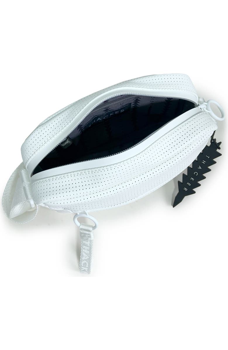 Thacker Ella Faux Leather Camera Bag, Alternate, color, White Perforation