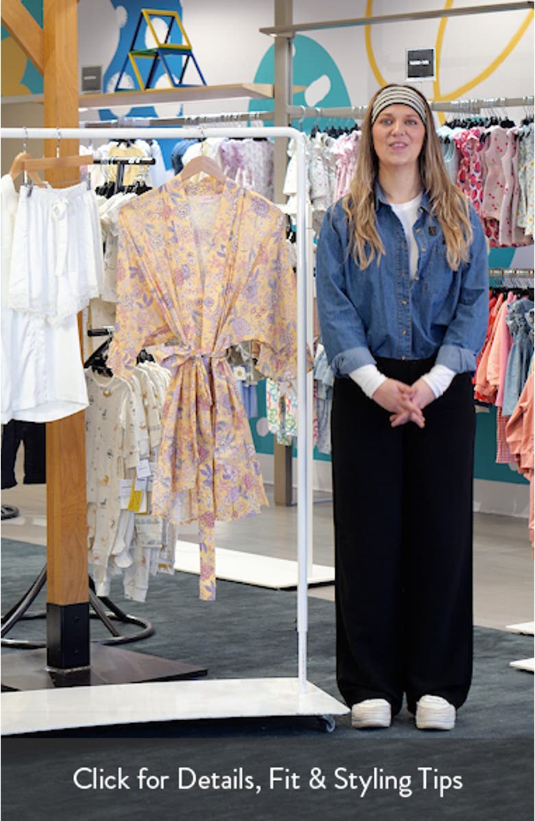 Karolina Frill Cotton Robe, sales video thumbnail