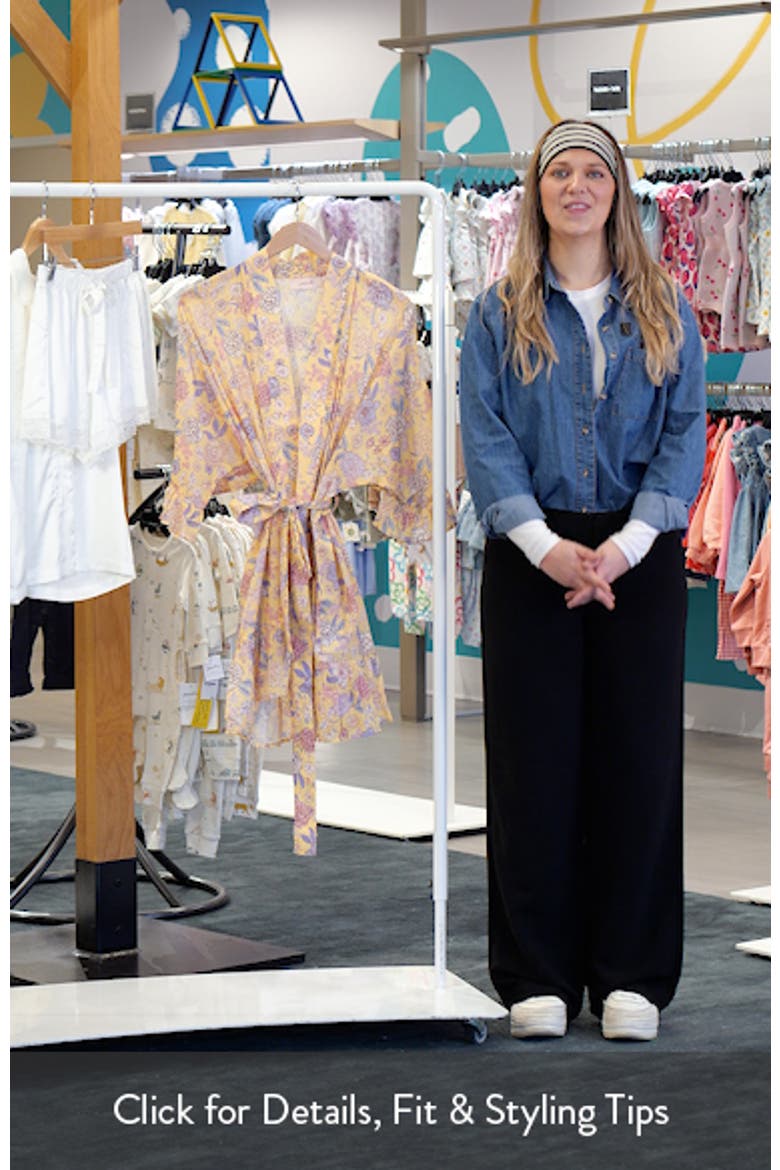 Karolina Frill Cotton Robe video