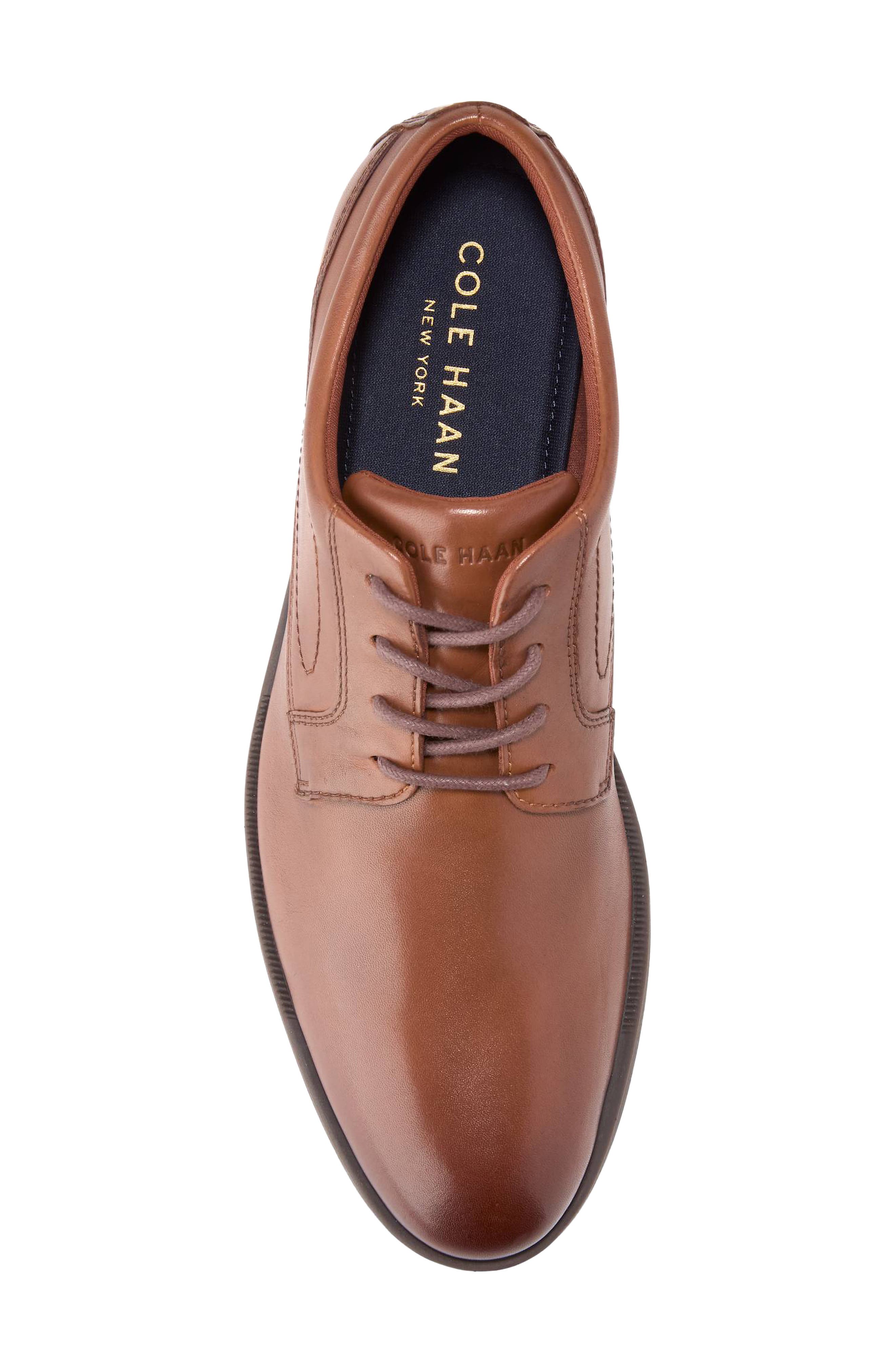 Hartsfield Grand Plain Toe Leather Oxford, Alternate, color, BRITISH TAN / JAVA