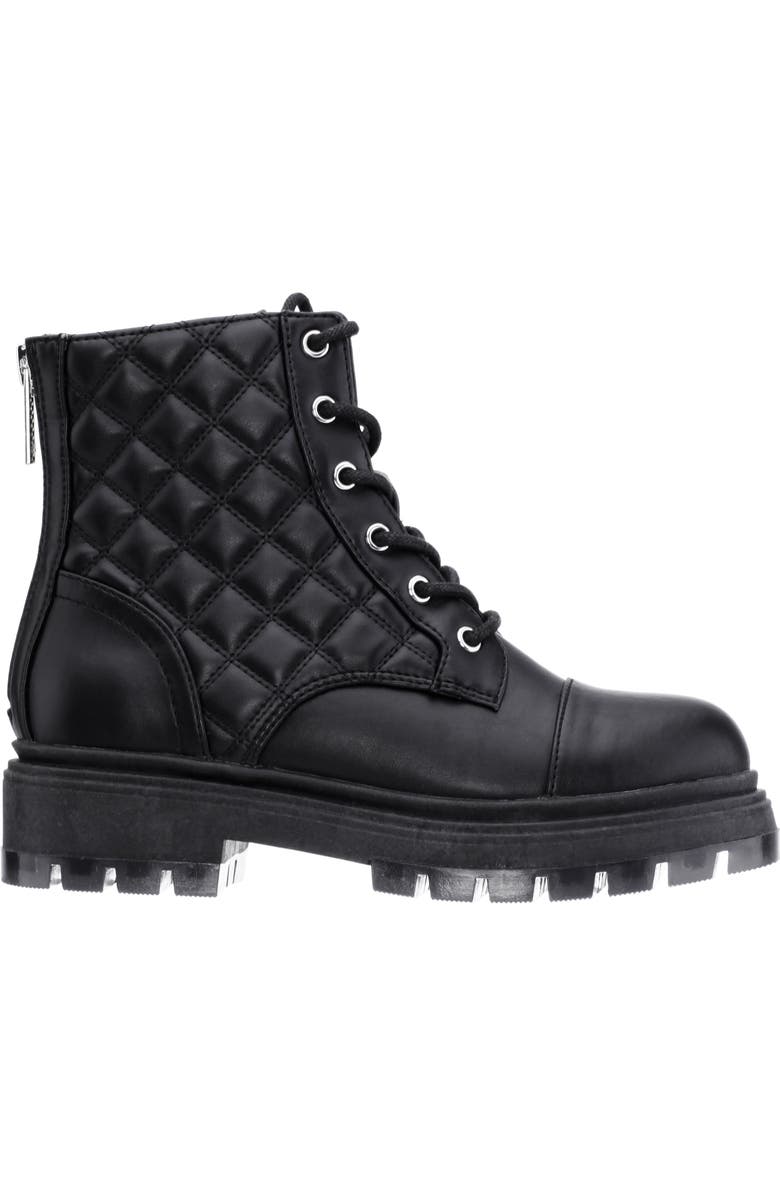 Nina Kids' Diana Combat Boot, Alternate, color, Black Smooth