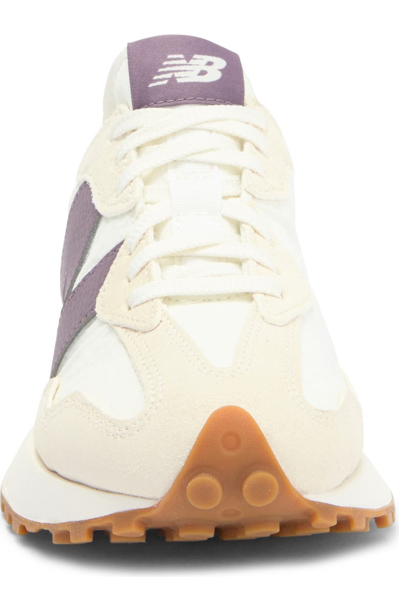 New Balance 327 Sneaker, Alternate, color, Linen/ Dark Ice Wine