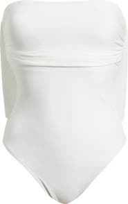 Hutch Bow Strapless One-Piece Swimsuit