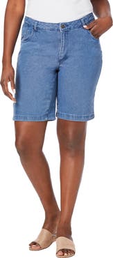 Jessica London Classic Cotton Denim Shorts