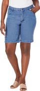 Jessica London Classic Cotton Denim Shorts