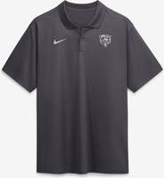 Nike Men's Nike Anthracite Chicago Bears Fractal Logo Victory Dri-FIT Polo