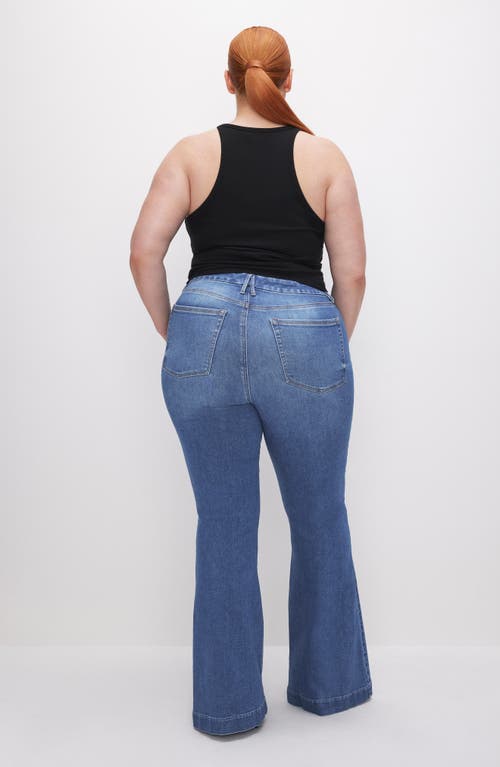 Shop Good American Good Legs High Waist Flare Jeans In Indigo602