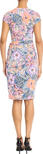 Matte Jersey Faux Wrap Dress