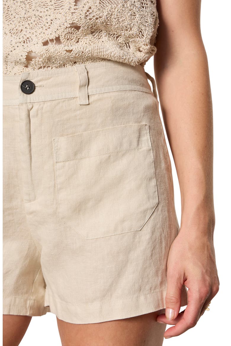 The Marine Linen Shorts, Alternate, color, SUMMER SAND WHITE