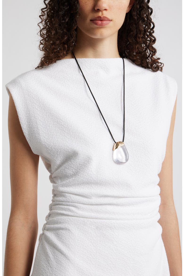 Ruched Cap Sleeve Dress, Alternate, color, WHITE