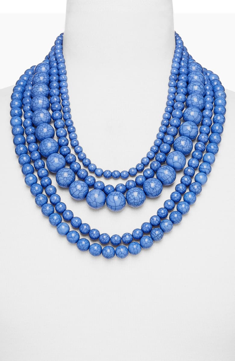 BaubleBar 'Globe' Multistrand Beaded Necklace, Alternate, color, 