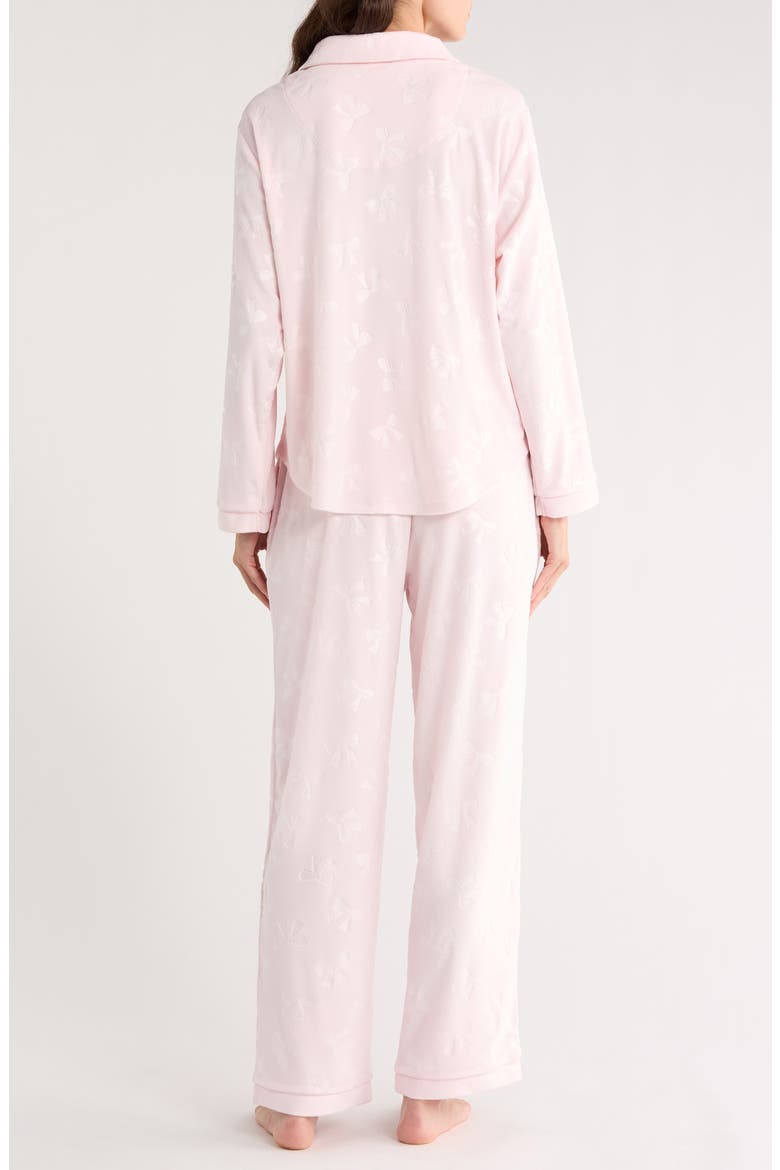 Addie Velour Long Pajamas, Alternate, color, DUSTY ROSE