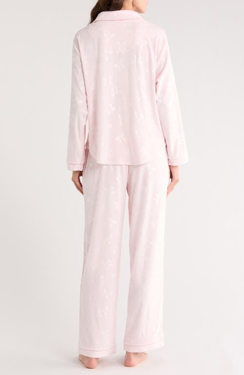 Flora By Flora Nikrooz Addie Velour Long Pajamas In Pink