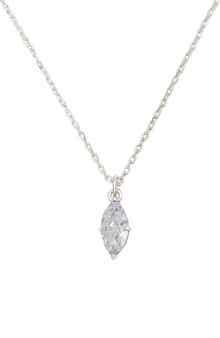 Kate Spade New York signature solitaire cubic zirconia pendant necklace