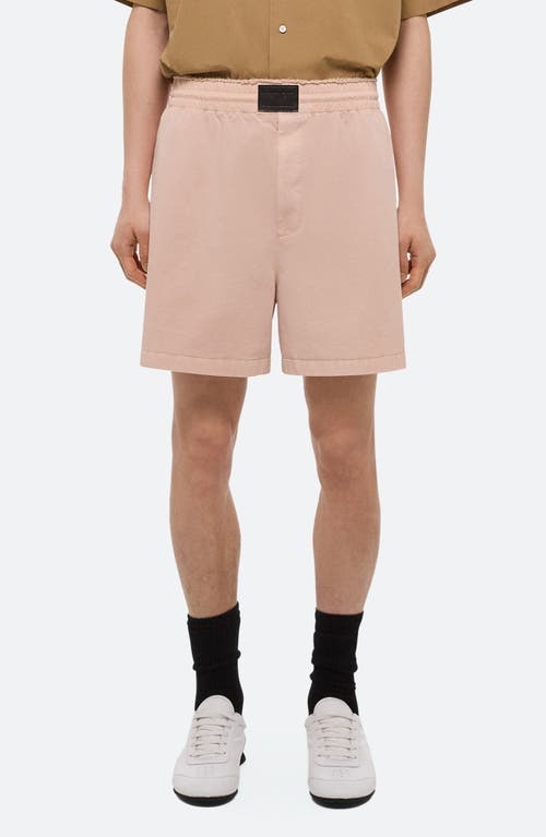Helmut Lang Relaxed 5.5 Pull On Shorts In Pink