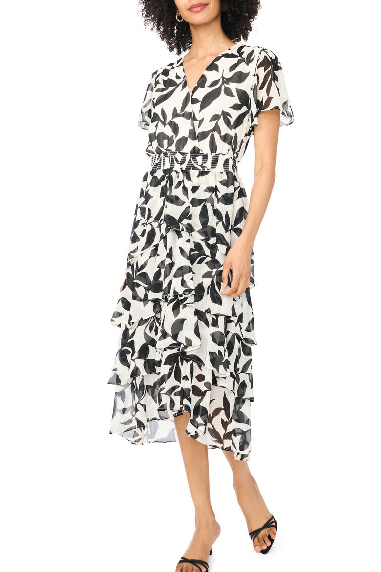 Tiered Ruffle Maxi Dress, Main, color, NEW IVORY