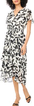 Vince Camuto Tiered Ruffle Maxi Dress