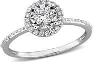 Julianna B. 3/8 CTW Lab-Grown Diamond Halo Ring 14k