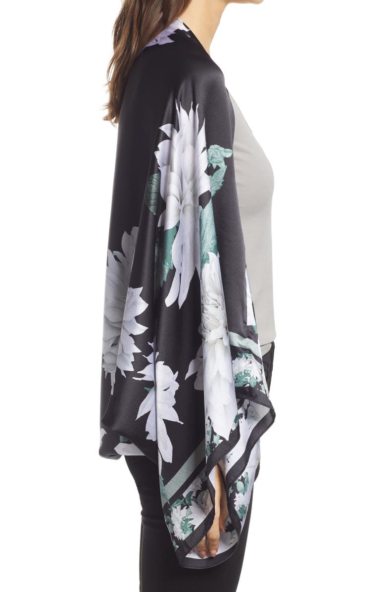 Ted Baker London Cincar Floral Print Silk Scarf, Alternate, color,