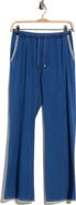 CYRUS Blanket Stitch Knit Denim Pants