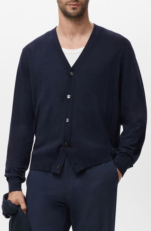 Solid Wool Cardigan