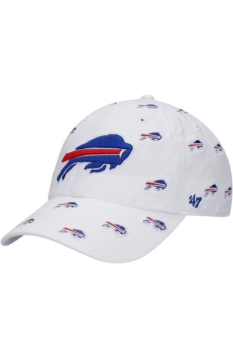 '47 Women's '47 White Buffalo Bills Confetti Clean Up Adjustable Hat, Main, color, White