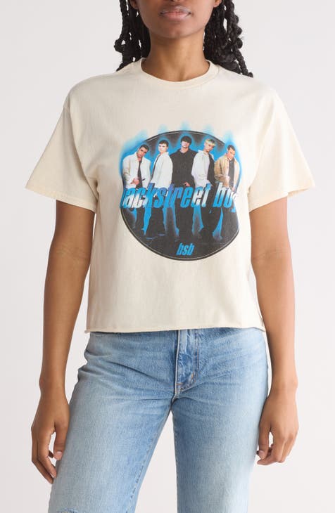 Backstreet Boys Crop Graphic T-Shirt