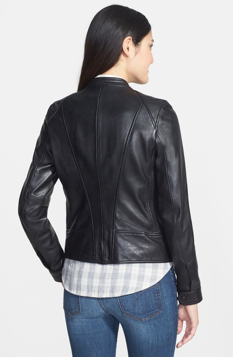 Marc New York Front Zip Leather Jacket, Alternate, color,