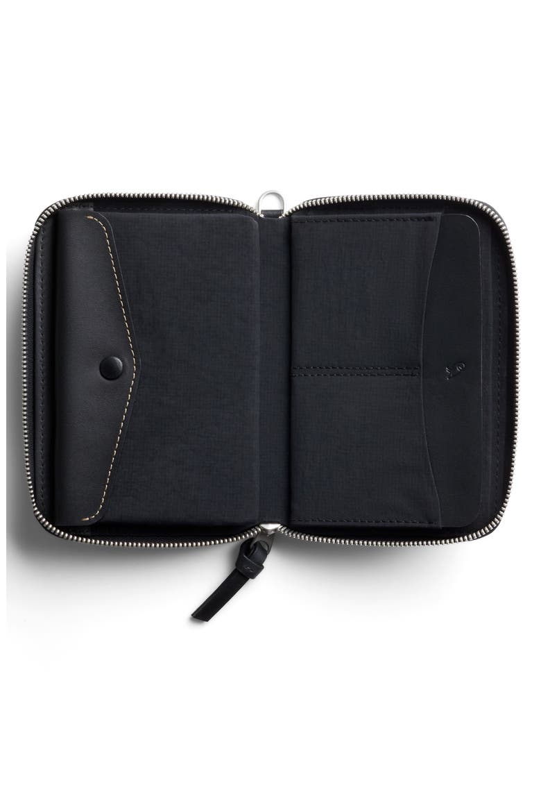Leather RFID Folio Wallet, Alternate, color, BLACK