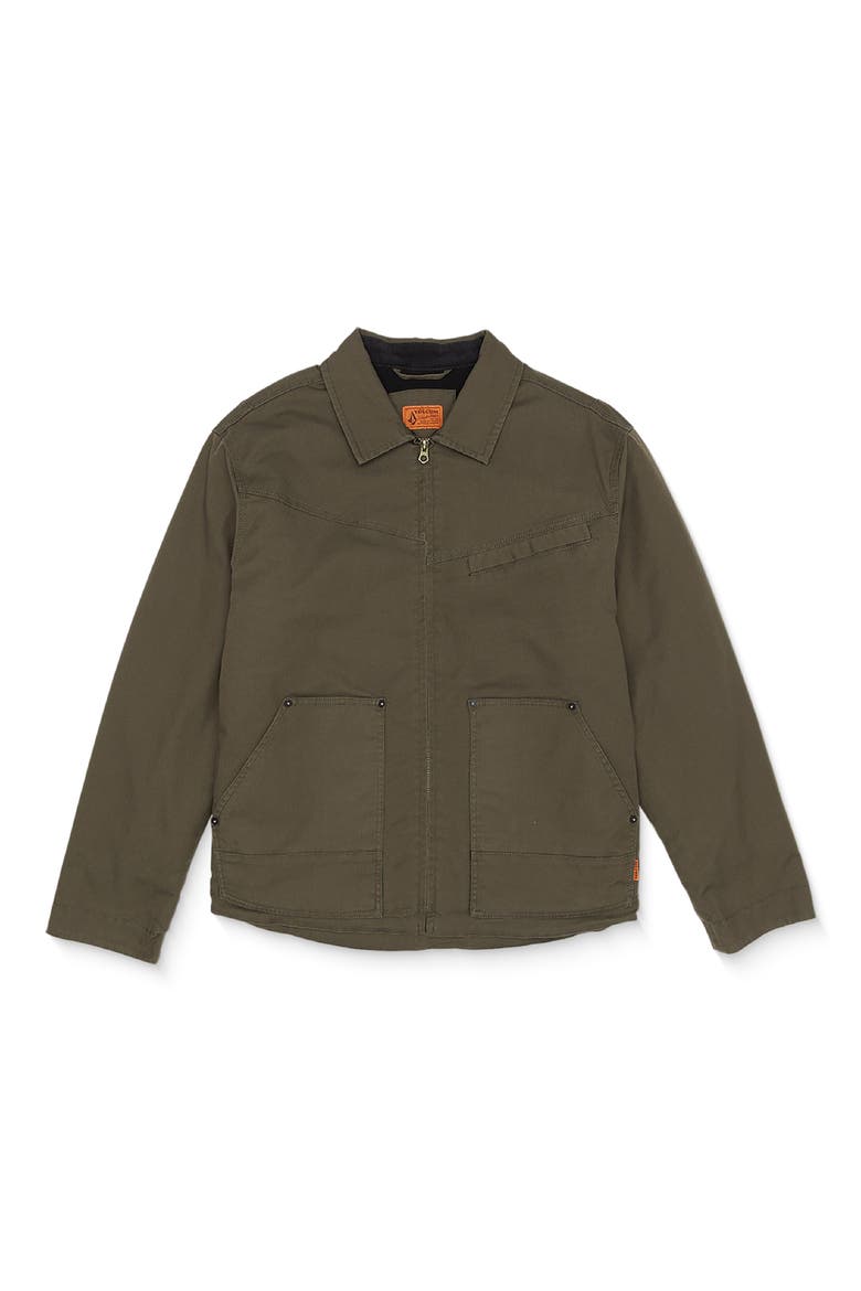 Workwear Heavy Zip Jacket, Alternate, color, WREN