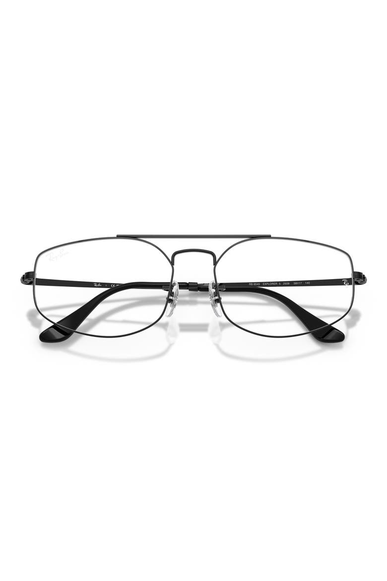 56mm Irregular Optical Glasses, Alternate, color, BLACK