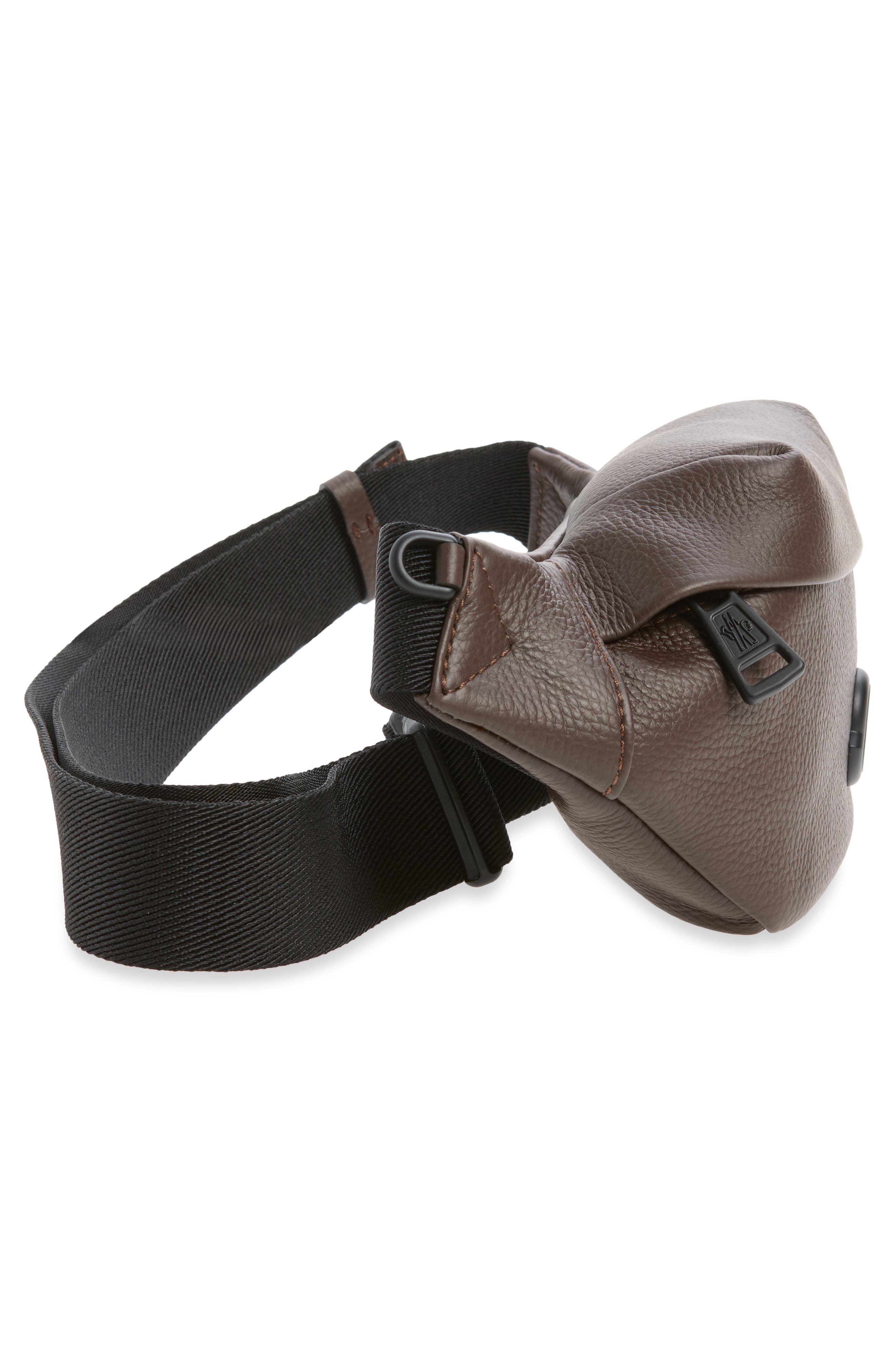 Small Durance Leather Belt Bag, Alternate, color, MARRON