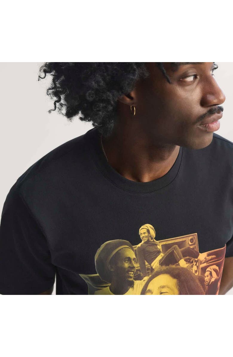 adidas Men's adidas x Bob Marley Black Jamaica National Team Originals T-Shirt, Alternate, color, Black