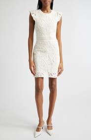 Emporio Armani Crochet Sheath Dress