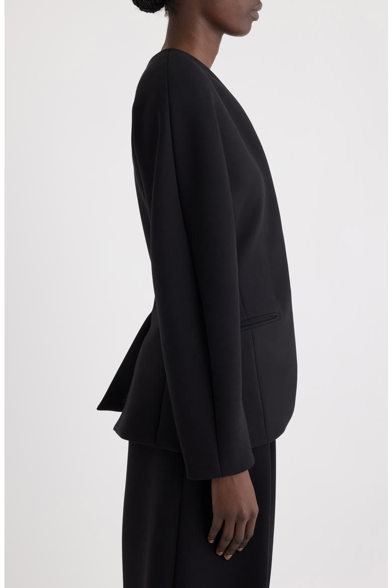 La Veste Ovalo Coccon Jacket, Alternate, color, BLACK